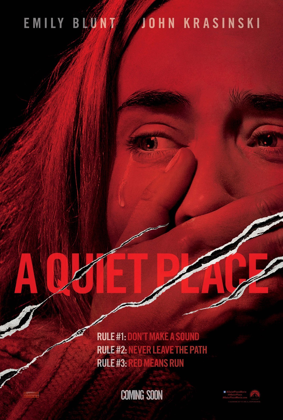 A Quiet Place best sound design movie poster