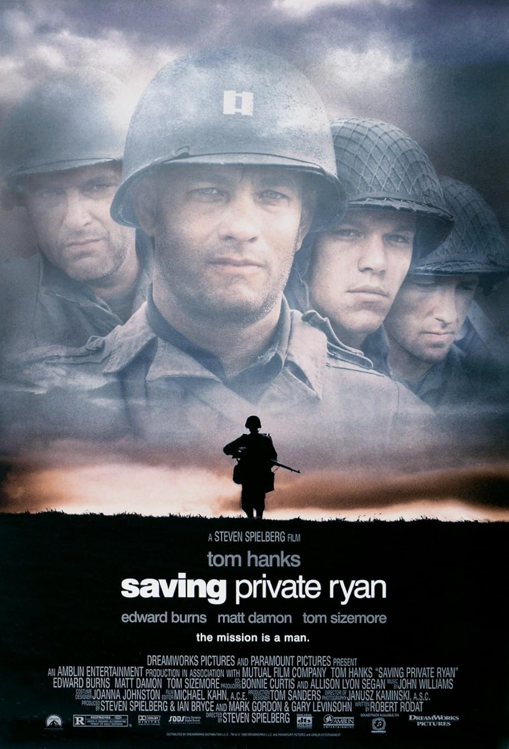 Saving Private Ryan best sound design movie poster