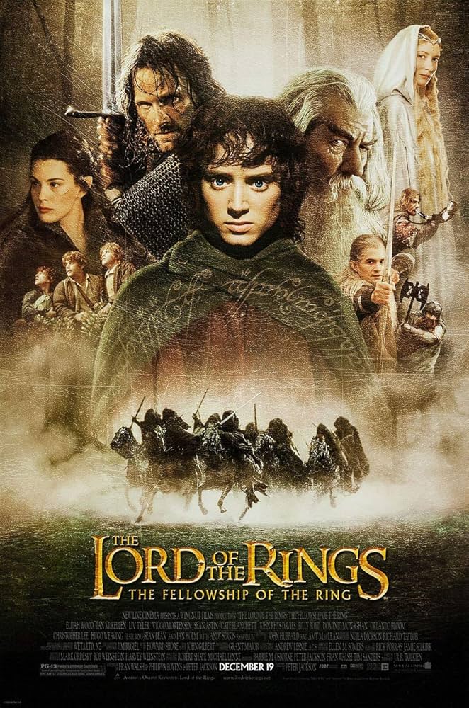 The Lord of the Rings: The Fellowship of the Ring best sound design movie poster